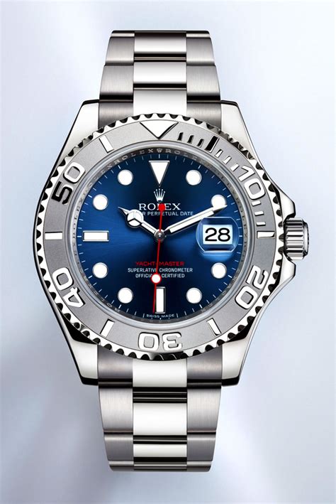 blue yacht master rolex